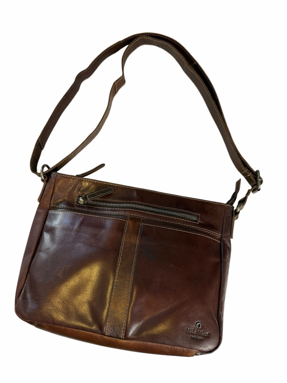 Wild West leather purse crossbody bag